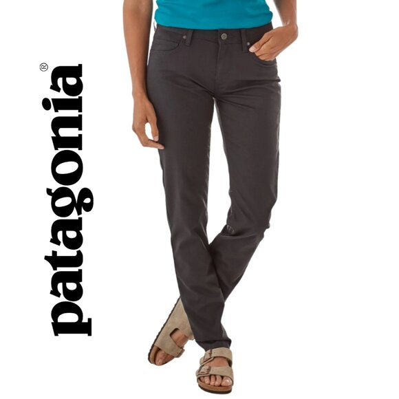 EUC Patagonia Black Pinyon Pines Slim Fit Hiking Pants Size 4 - Picture 2 of 15